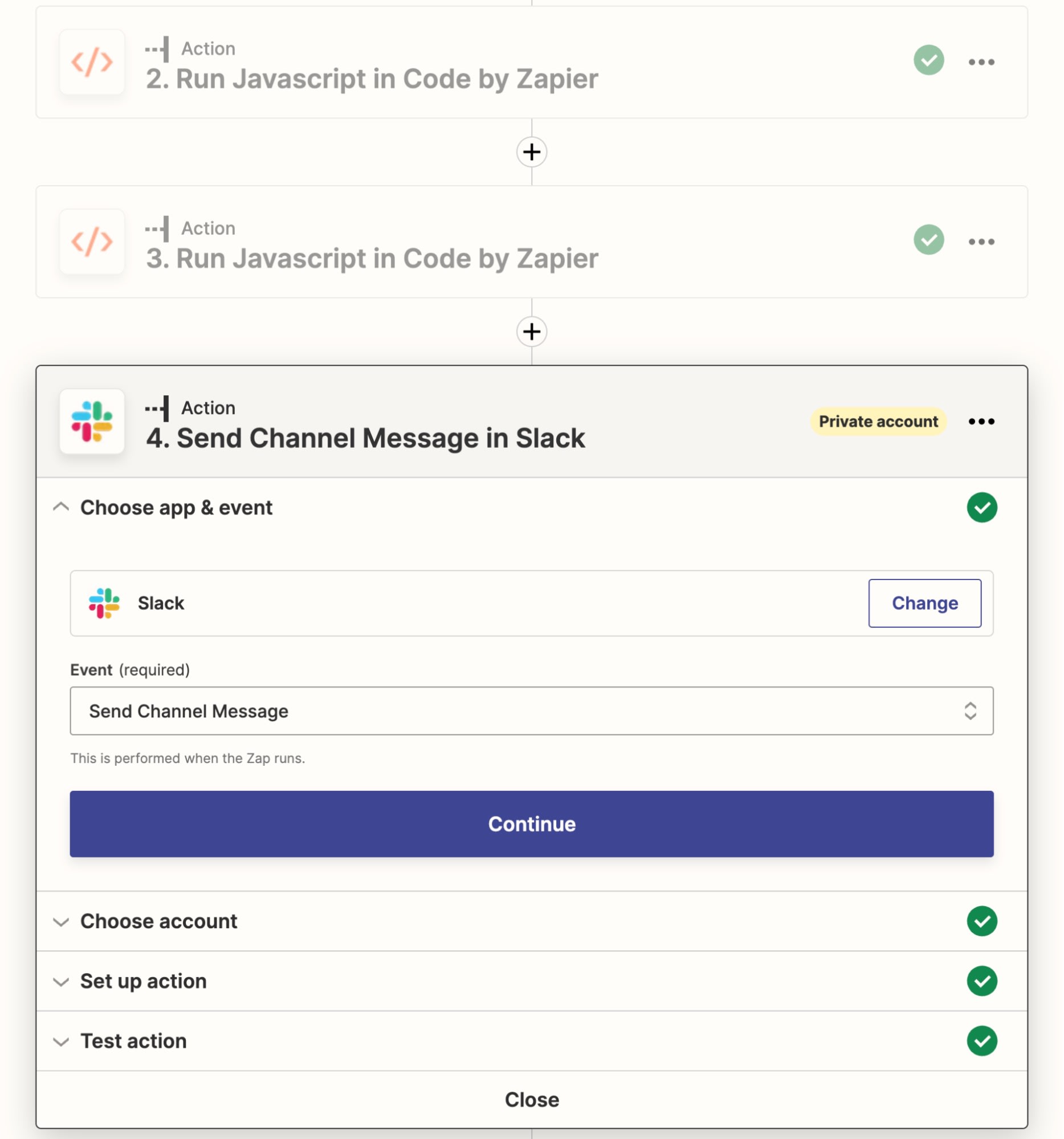 Setup the Slack bot integration to Send Channel Message in Slack for the Reddit top posts.